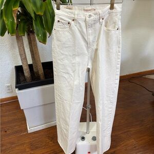 Levis wide leg cream Women's Jeans